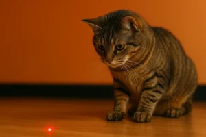 چگونه یک نقطه نور کوچک می‌تواند غریزه شکار گربه را فعال کند