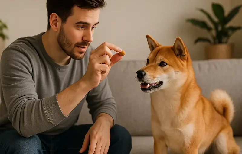 آموزش حیوانات خانگی با تشویقی