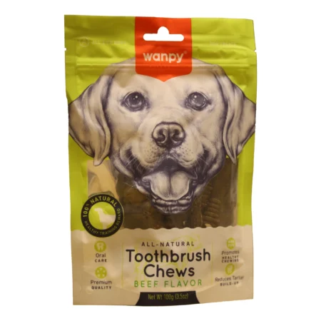 تشویقی سگ ونپی مدل toothbrush chewing طعم بیف