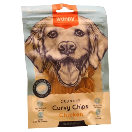 تشویقی چیپسی کروی سگ ونپی با طعم مرغ ۱۰۰ گرمی