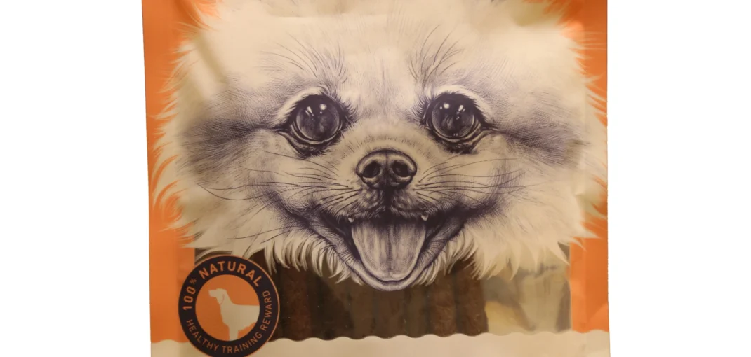 تشویقی مدادی سگ ونپی Wanpy با طعم سالمون و پوست ماهی وزن 100 گرم