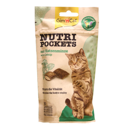 تشویقی گربه جیم کت مدل نوتری پاکت با طعم کت نیپ وزن 60 گرم