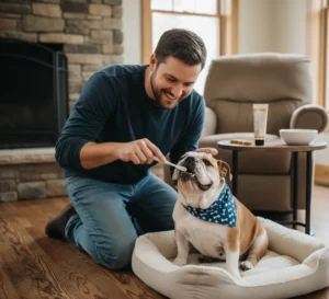 تمیز کردن دندان و جرم‌گیری دهان حیوانات