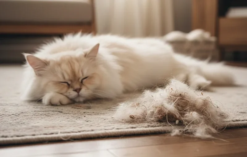 موی بلند گربه - معایب ریزش موی گربه