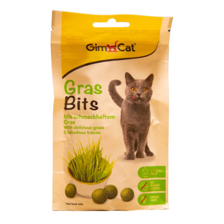 تشویقی توپی گربه با طعم علف جیم کت - وزن(140 گرم)