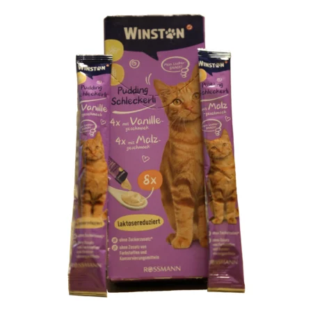 بستنی گربه وینستون طعم مالت و وانیل