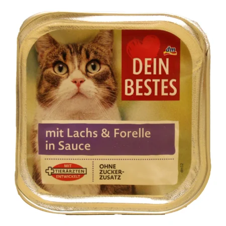 ووم گربه دین بست طعم سالمون و قزل آلا در سس 100 گرم