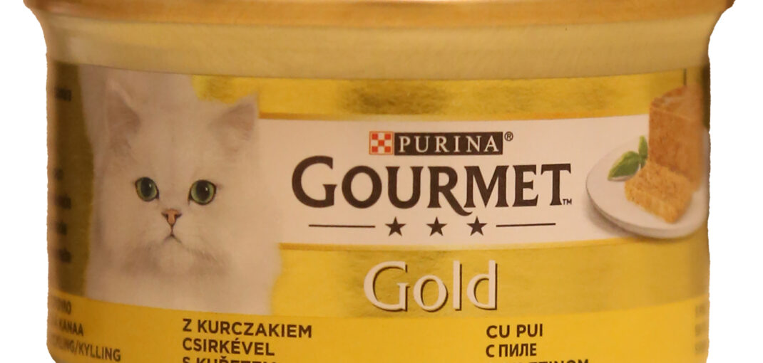 کنسرو گربه گورمت گلد پته طعم مرغ