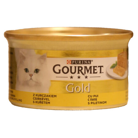 کنسرو گربه گرمت گلد طعم مرغ پته ۸۵ گرم