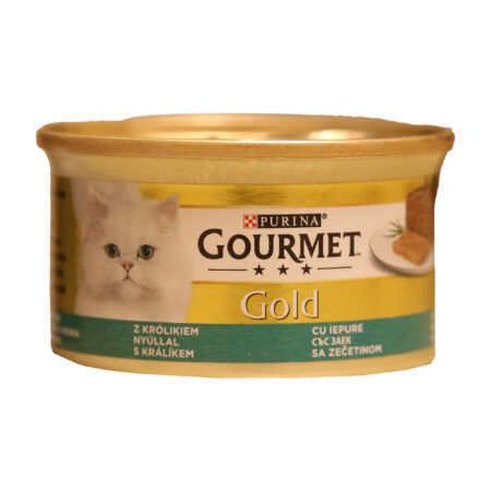 کنسرو گربه گورمت مدل پته طعم خرگوش وزن ۸۵ گرم