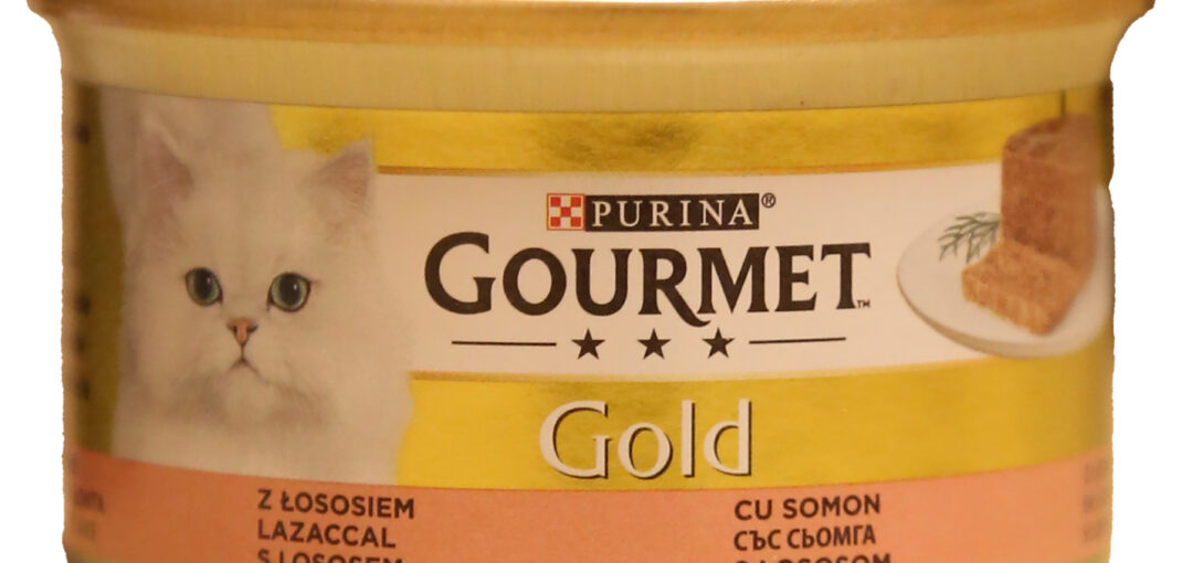 کنسرو گربه گورمت گلد طعم ماهی سالمون