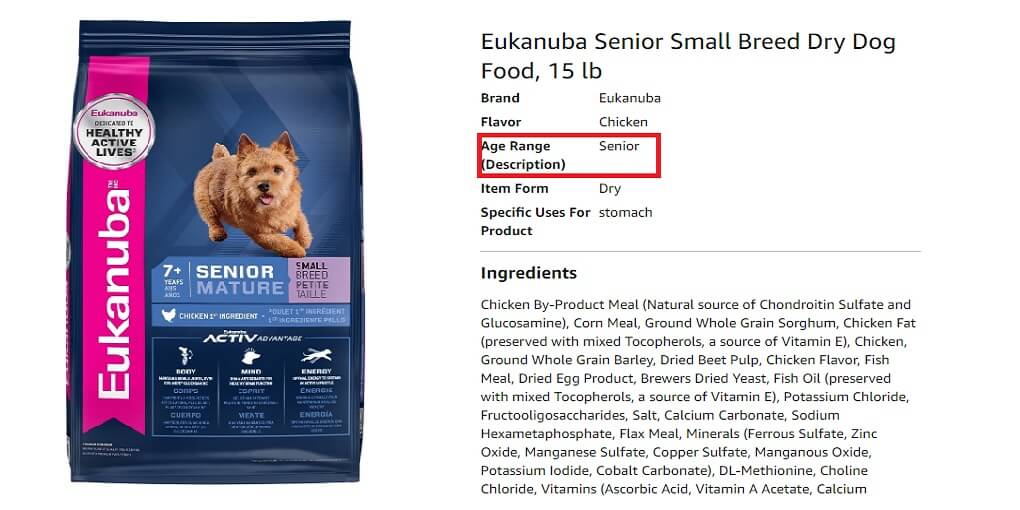 Eukanuba Senior Best Dog Food for Dachshunds