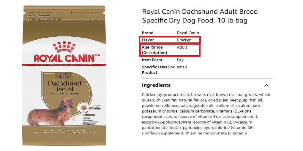 Royal Canin Best Dog Food for Dachshunds Adult