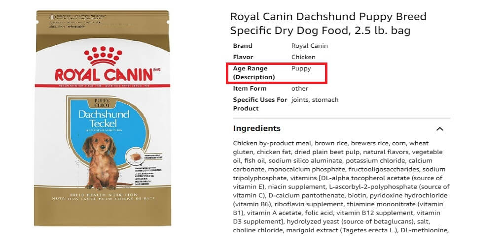 Royal Canin Best Dog Food for Dachshunds Puppy